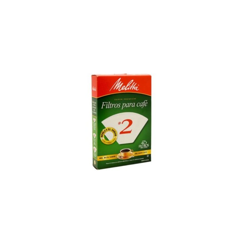 Filtros para Café Melitta Super Premium #2 40 Piezas