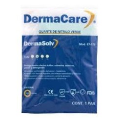 Guante Derma Care De Nitrilo Verde
