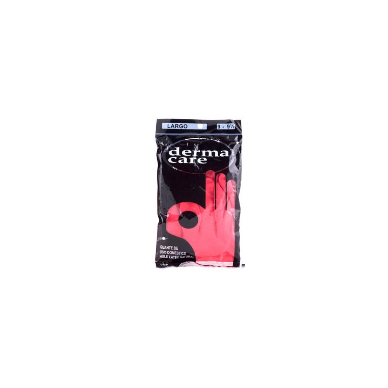 Guantes de Látex Derma Care Rojo