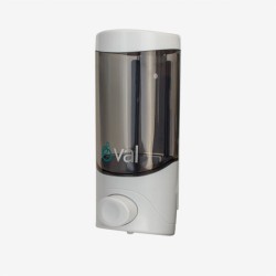 Jabonera Humo con Blanco 500 ml DV045. Oval