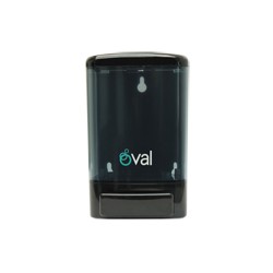 Jabonera Humo con Negro DV018. Oval