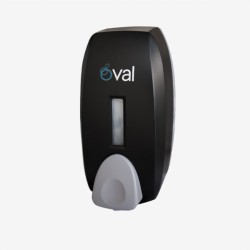 Jabonera Negra para Espuma 750 ml. DV012 Oval