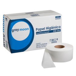 Papel higiénico Jumbo Grey Moon 6 rollos de 250m
