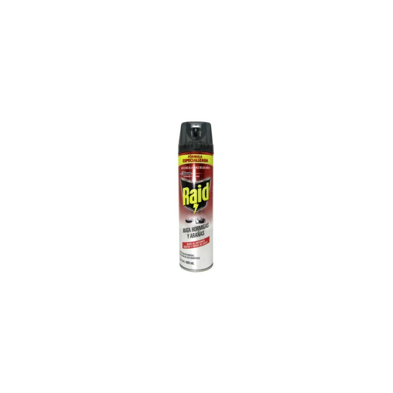 RAID MATA HORMIGAS Y ARAÑAS INSECTICIDA 400 ML