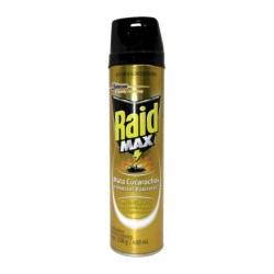 RAID MAX MATA CUCARACHAS AEROSOL 400 ML