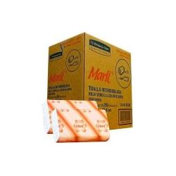 Toalla Interdoblada Blanca 250 HS Marli , Caja con 12 paquetes