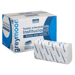 Toalla interdoblada institucional Grey Moon 8/150 piezas