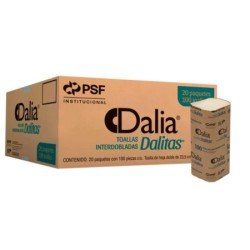 TOALLAS INTERDOBLADAS DALITAS  20 PAQUETES