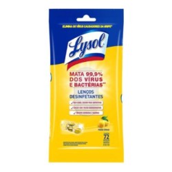 Toallitas desinfectantes Lysol poder cítrico 72 pzas
