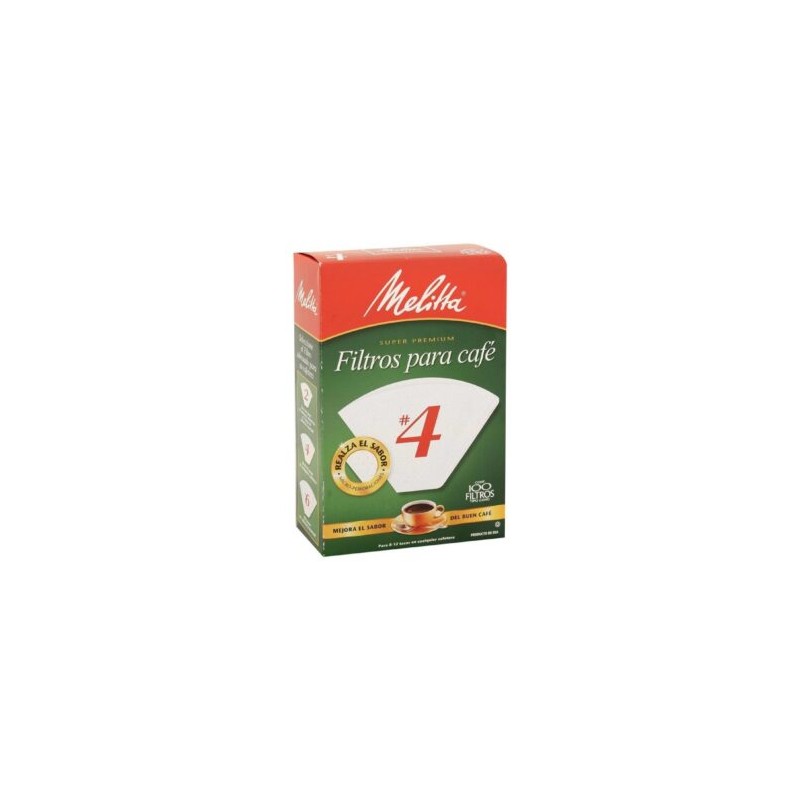 Filtros para café Melitta Super Premium #4 Con 100 Piezas