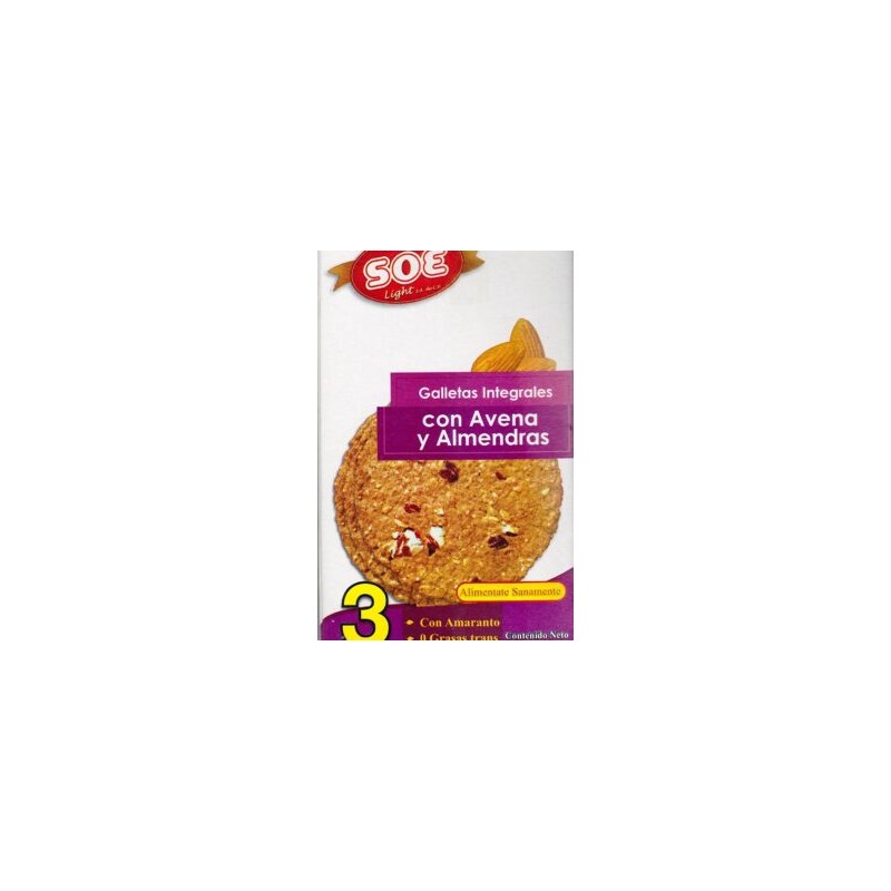 Galletas de avena con almendras de 720 grs – Soft Light KOZ