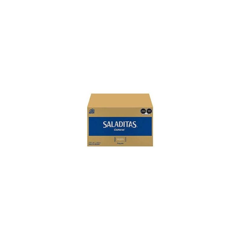 Galletas Saladitas Gamesa con 200 pzas de 13 g c/u