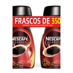 Nescafé Clásico 2 frascos de 350g
