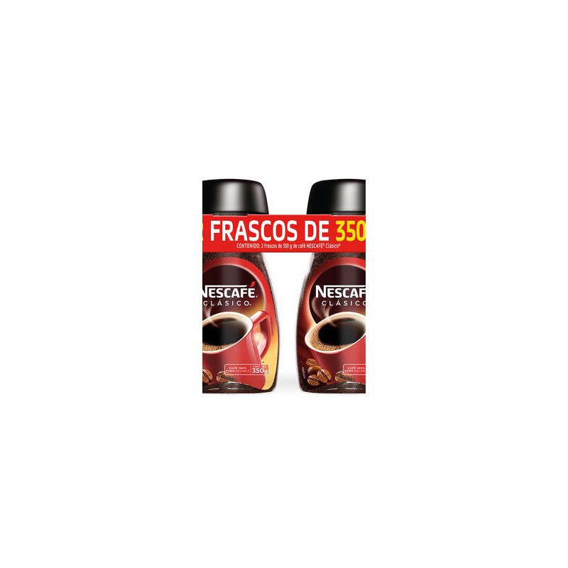 Nescafé Clásico 2 frascos de 350g