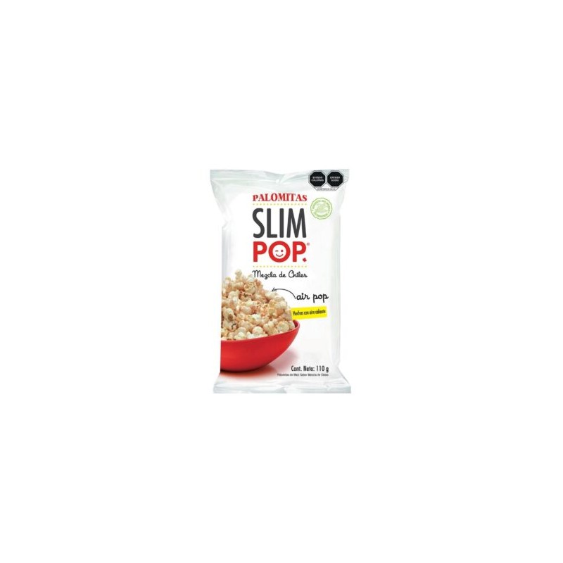 Palomitas Explotadas Mezcla De Chiles Slimpop 110 grs