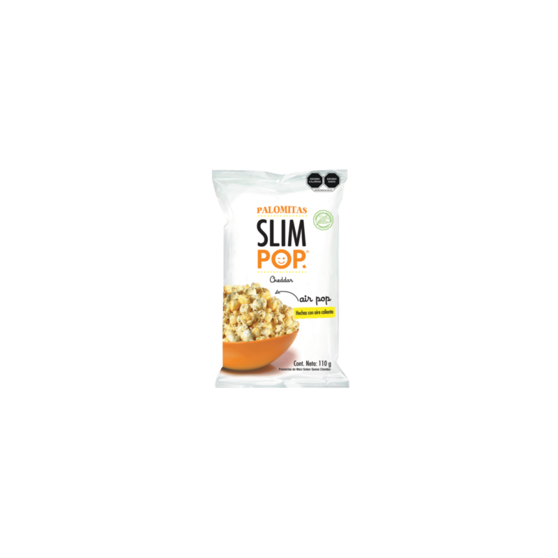 Palomitas Explotadas Queso Cheddar Slimpop 110 grs