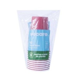 Vasos compostables Wecare 16oz  10 pzas