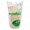 Vasos Desechables Biodegradables Ecoshell Capacidad de 12 Onzas 20 Vasos