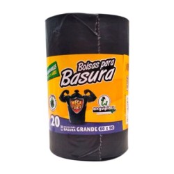 BOLSA PARA BASURA EN ROLLO ANGUIPLASTIC 20 PZAS 60 X 90