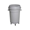 Bote para basura cilíndrico 80 litros Con ruedas tipo Embudo DUST