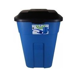 Contenedor de basura 135 litros con tapa y llantas