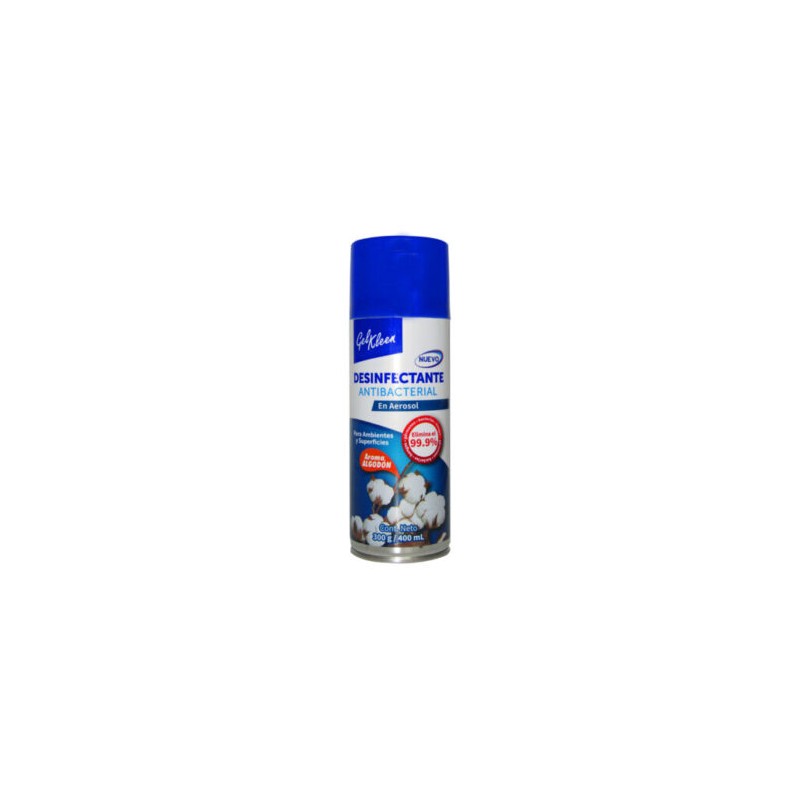 DESINFECTANTE ANTIBACTERIAL ALGODON GEL KLEEN 400 ML